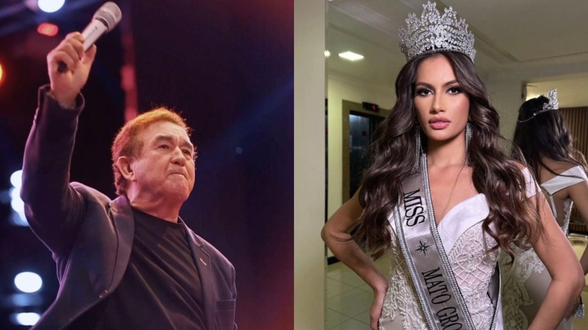 Amado Batista confirma namoro com miss 51 anos mais nova: 'precisamos namorar para ser feliz'