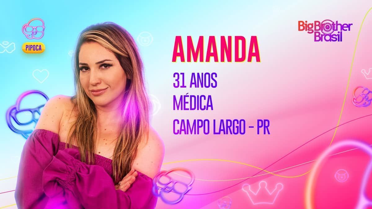 BBB 23: Amanda diz ser 'geniosa' e 'esquentada'