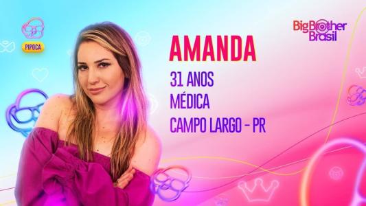 Amanda faz parte do grupo Pipoca