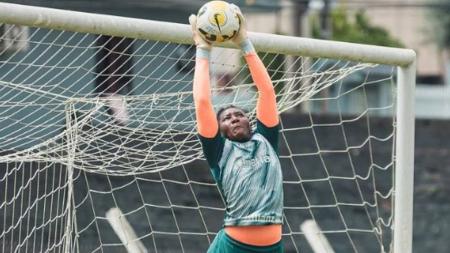 Amanda Souza nos treinos do Palmeiras