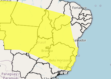 Chuvas intensas colocam 663 cidades de MG em alerta amarelo