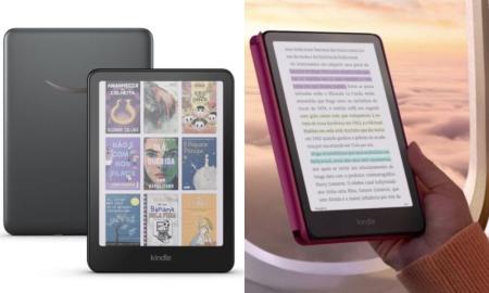 O queridinho dos leitores modernos ganhou dois novos modelos com preços a partir de R$ 1,3 mil: o Kindle Colorsoft, com 16GB, e o Kindle Colorsoft Signature Edition, com 32 GB