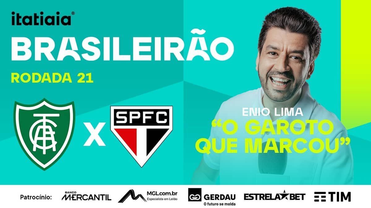América x São Paulo: assista, ao vivo, à transmissão da Itatiaia