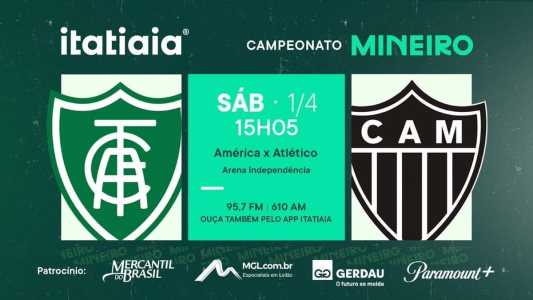 América e Atlético começam a disputa da final do Campeonato Mineiro neste sábado (1º)