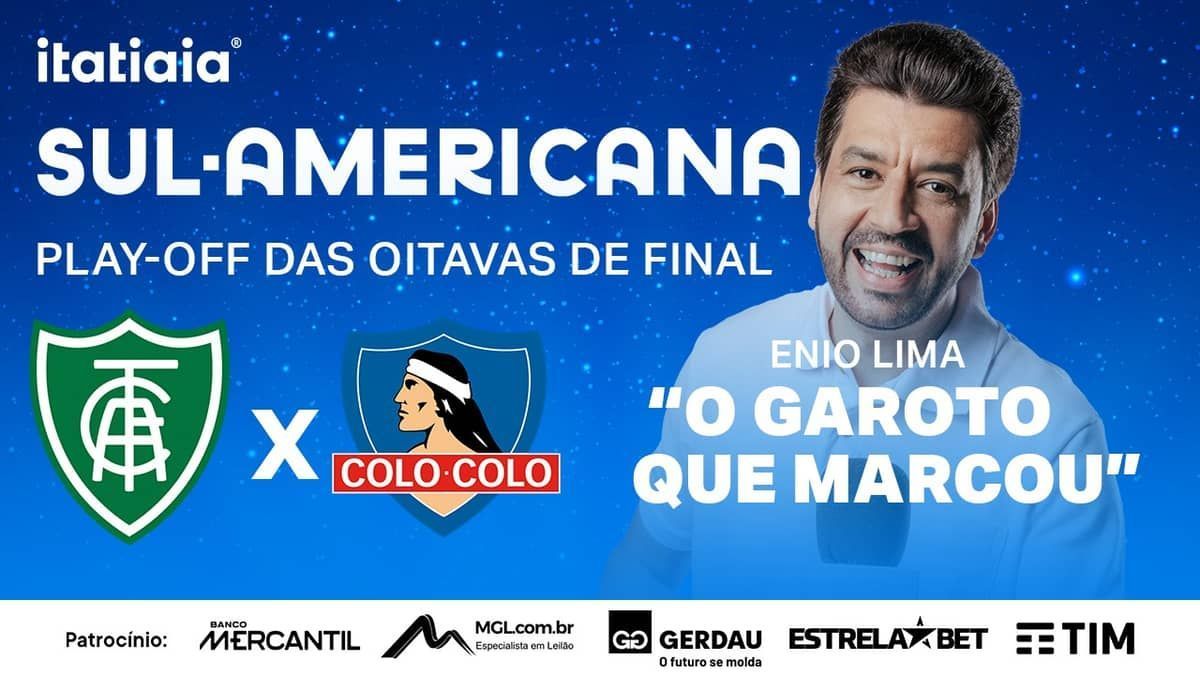 América x Colo-Colo: assista, ao vivo, à transmissão da Itatiaia