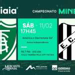 América x Democrata-GV: clique e acompanhe a transmissão da Itatiaia