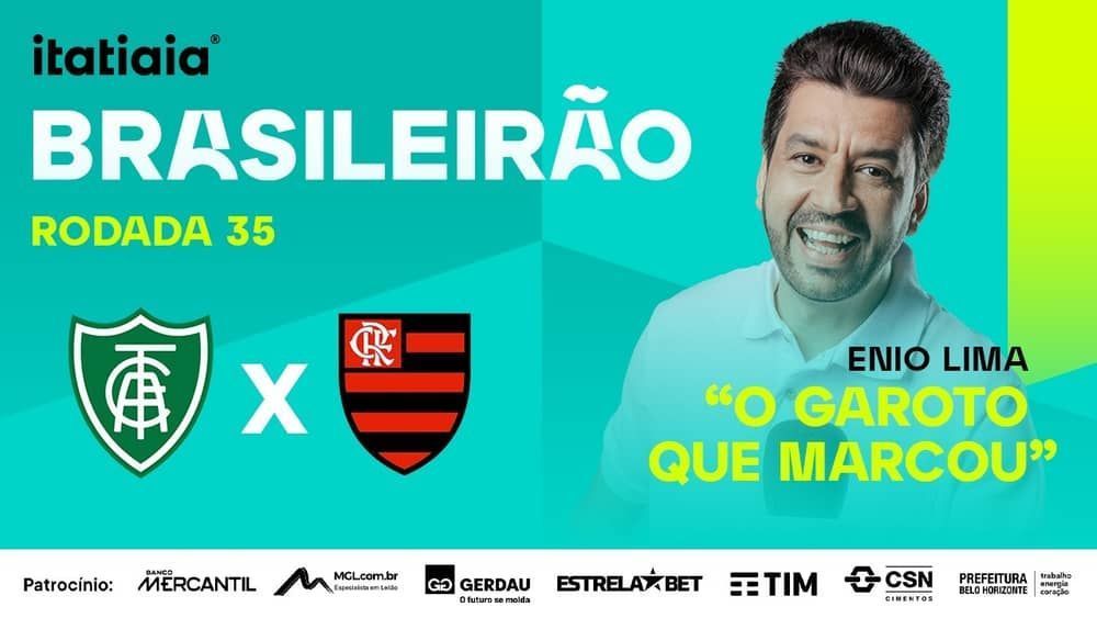 América x Flamengo: assista, ao vivo, à transmissão da Itatiaia