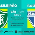 América x Fortaleza: assista, ao vivo, à transmissão da Itatiaia