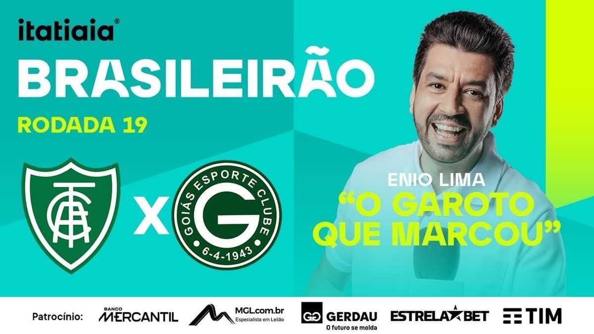 América x Goiás: assista, ao vivo, à transmissão da Itatiaia