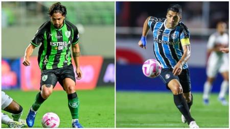 América e Grêmio fazem duelo de situações bem opostas na Série A do Brasileirão