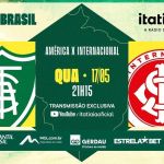 América x Internacional: assista, ao vivo, à transmissão da Itatiaia
