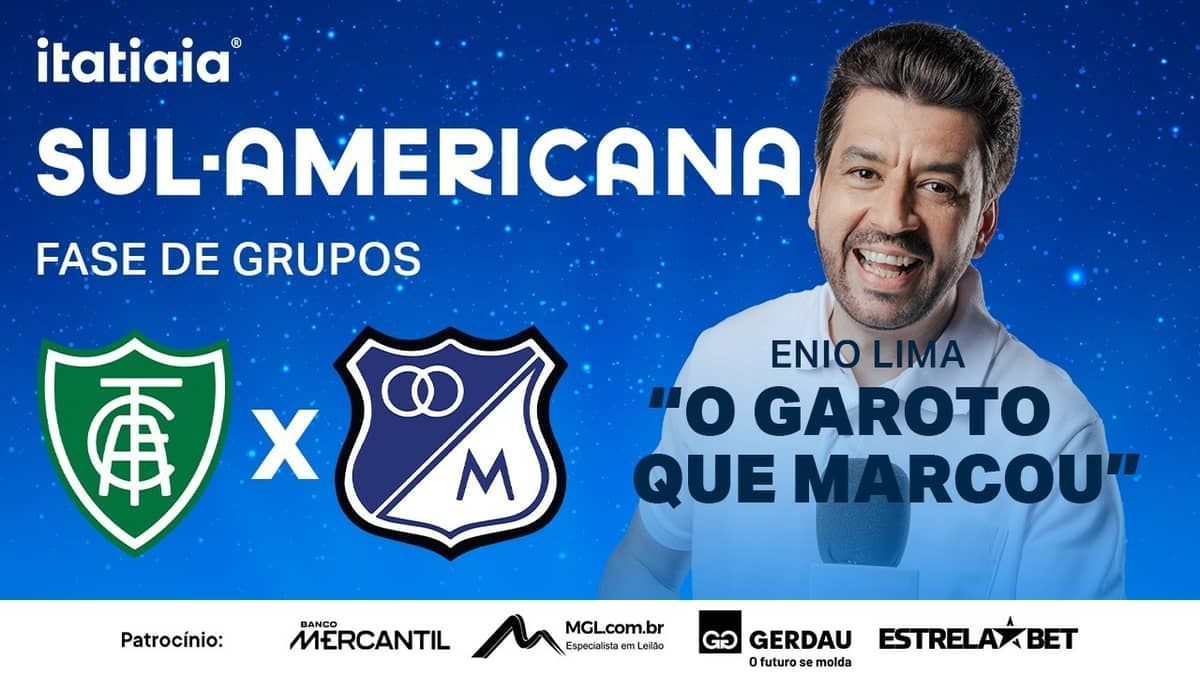 América x Millonarios: assista, ao vivo, à transmissão da Itatiaia