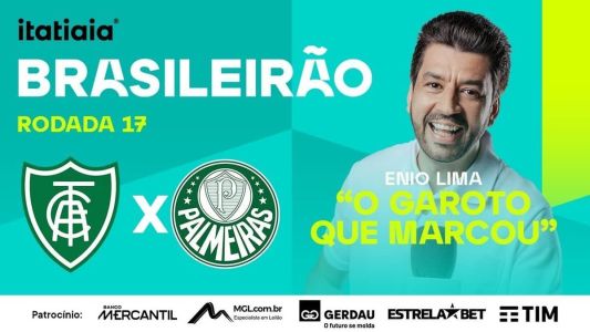 América e Palmeiras se enfrentam às 16h, no Independência