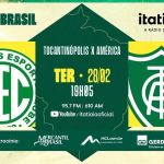 Tocantinópolis x América: acompanhe o jogo no YouTube da Itatiaia