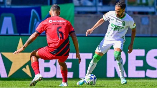 América ficou no empate por 2 a 2 contra o Athletico neste domingo (10)