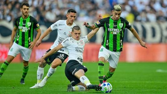 América foi eliminado pelo Corinthians neste sábado (15) na NeoQuímica Arena