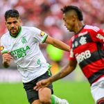 América domina o Flamengo, mas vacila no fim e cede empate pelo Brasileiro