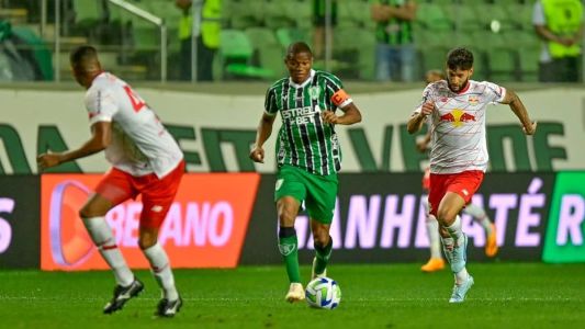 América jogou mal e foi batido pelo Bragantino em casa pelo Brasileirão