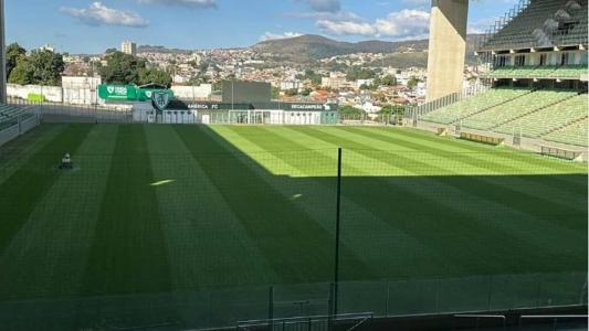 América mostrou como está o gramado do Independência em meio à troca de gramado