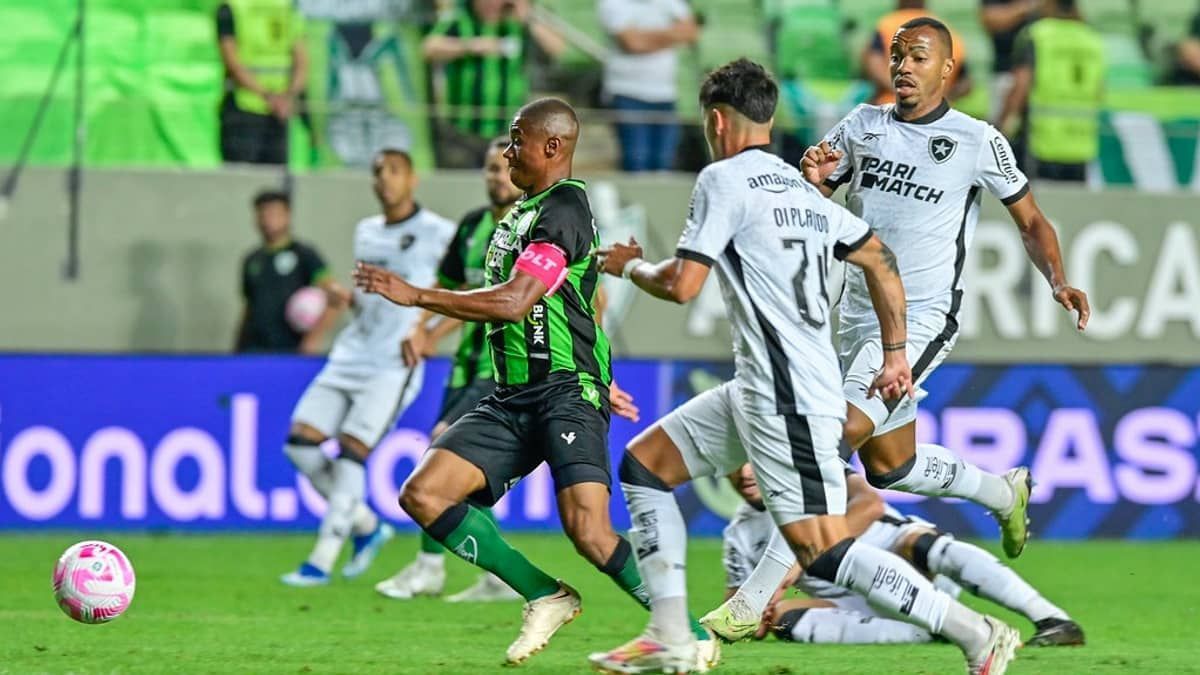 América 1 x 2 Botafogo: veja gols e melhores momentos do duelo