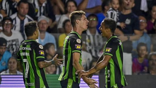 América perdeu para o Santos por 3 a 2