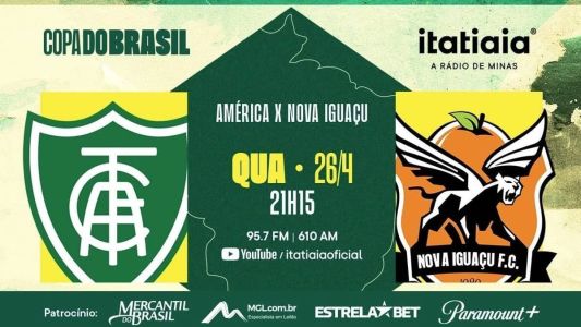 América recebe o Nova Iguaçu em jogo pela 3ª fase da Copa do Brasil