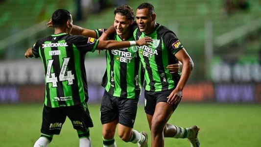 América se garantiu nas oitavas de final da Copa do Brasil com goleada sobre o Nova Iguaçu