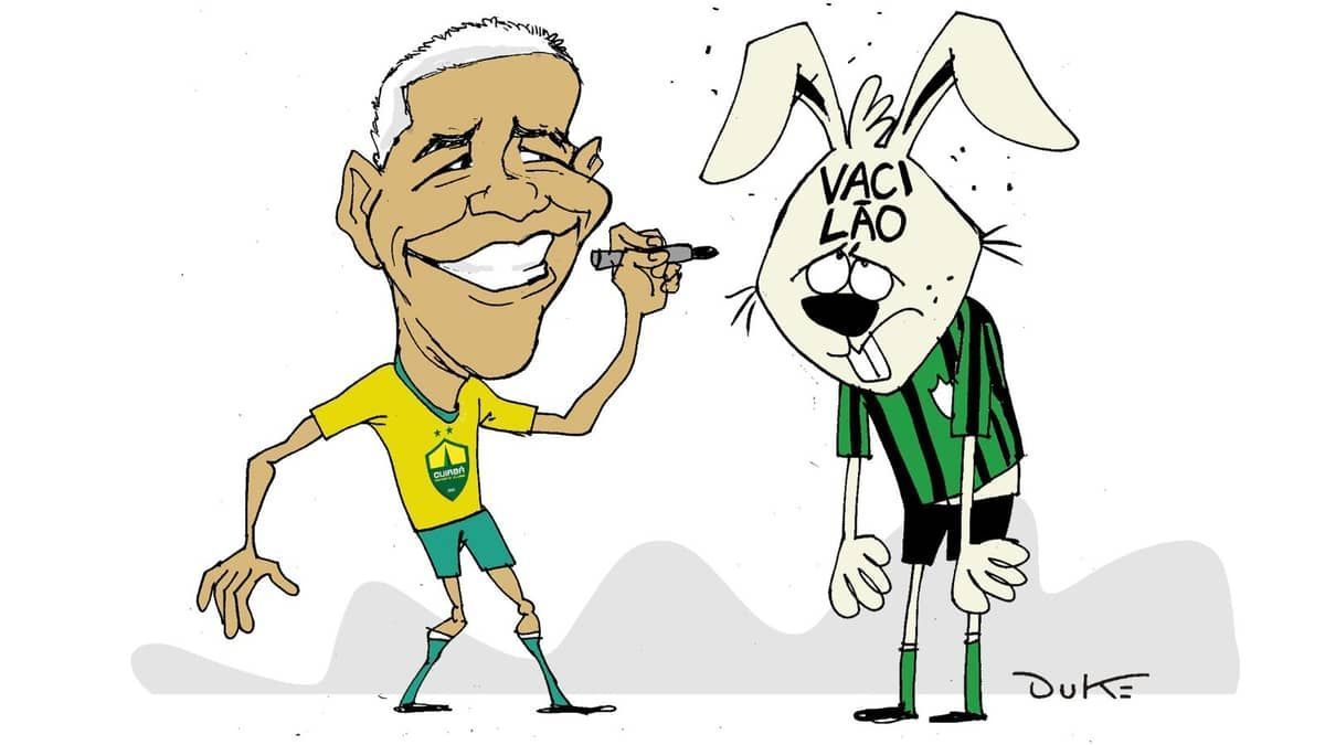 Charge do Duke: o vacilo do América diante do Cuiabá
