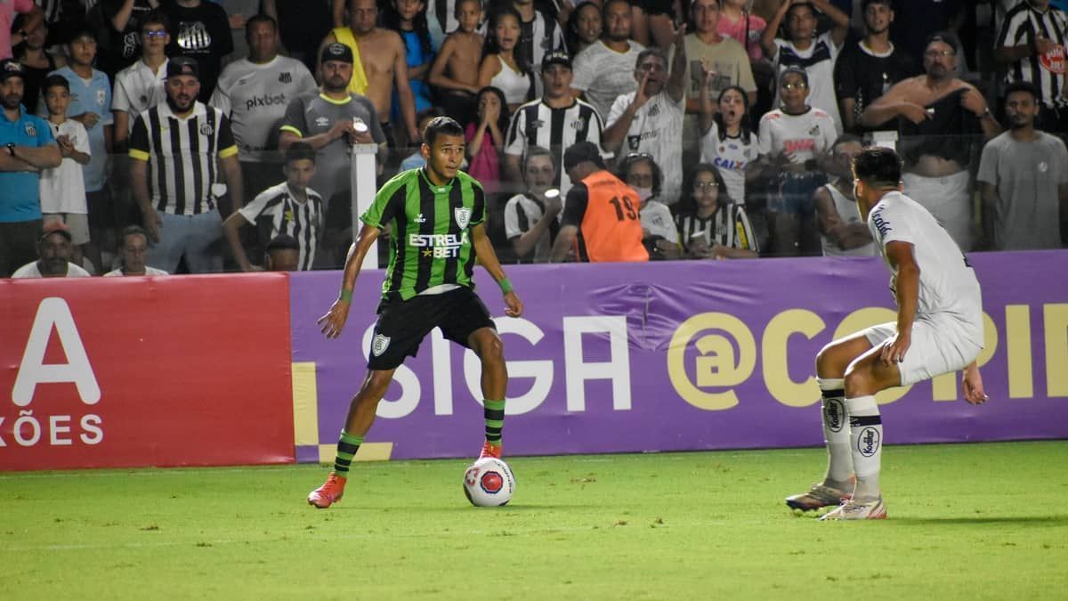América atropela Santos e está na final da Copinha