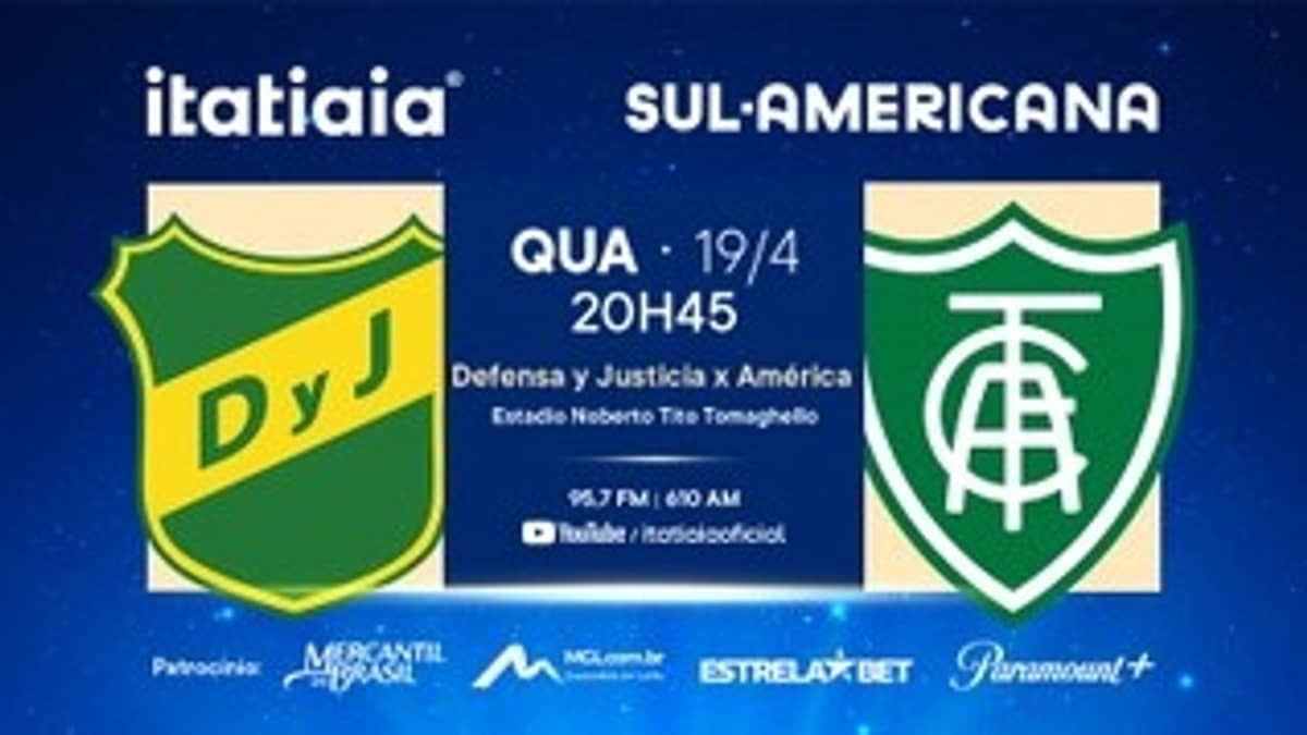 Defensa y Justicia x América: acompanhe a Sul-Americana ao vivo na Itatiaia