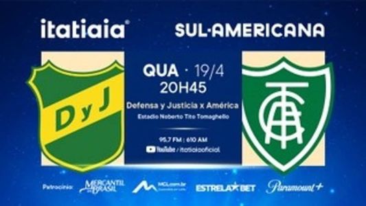 América visita o Defensa Y Justicia na Argentina pela Sul-Americana