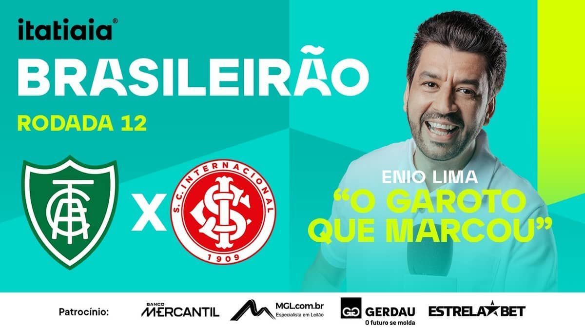 América x Internacional: assista, ao vivo, à transmissão da Itatiaia