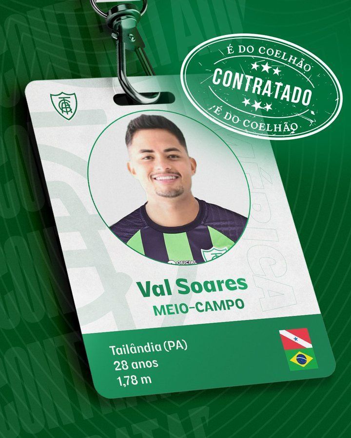 América anuncia contratação de meio-campista ex-Inter que estava no Japão