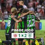 Depois quase mil dias, América volta a vencer duas seguidas fora de casa no Brasileiro