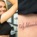 Com nome do ex-marido tatuado, Ana Hickmann faz revelação nas redes sociais