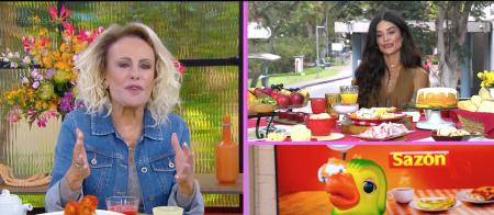 Ana Maria Braga recebeu Aline Campos no Mais Você