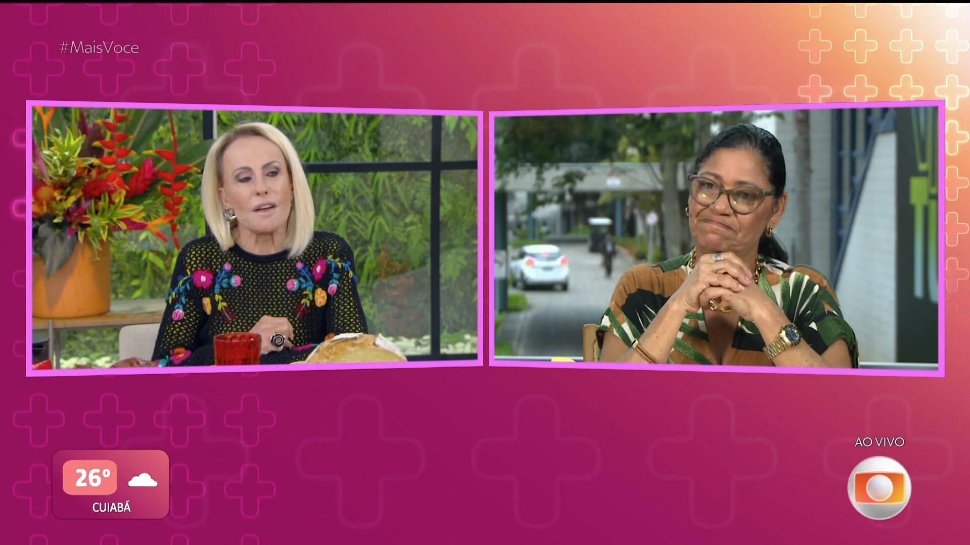 Fora do BBB 25, Delma chora no Mais Você e recebe conselho de Ana Maria Braga