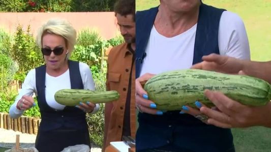 Ana Maria Braga denunciou o sumiço de uma abobrinha gigante que teria sido separada para mostrar em programa