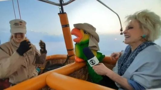 Ana Maria Braga em Dubai com o Louro Mané
