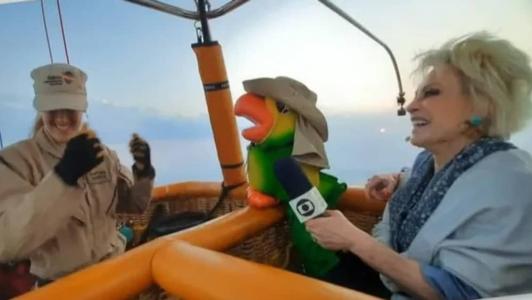Ana Maria Braga em Dubai com o Louro Mané