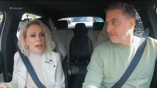 Ana Maria Braga em conversa com Luciano Huck
