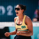 Paris 2024: Ana Patrícia e Duda batem dupla egípcia em estreia no vôlei de praia