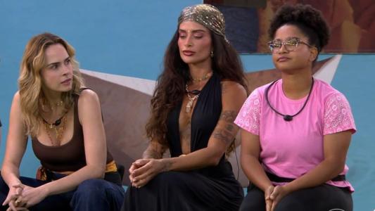 Ana Paula, Aline e Milena durante o Sincerão