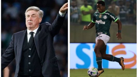 Ancelotti exaltou Endrick, atacante da Seleção Brasileira