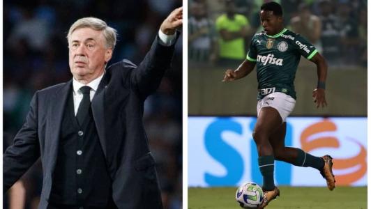 Ancelotti exaltou Endrick, atacante da Seleção Brasileira