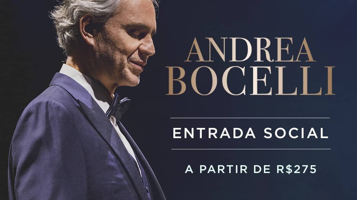 Andrea Bocelli anuncia apresentação em Belo Horizonte em 2024 