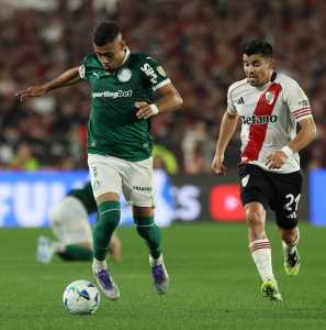 Andreas foi um dos principais jogadores do Palmeiras contra o River Plate, na Argentina