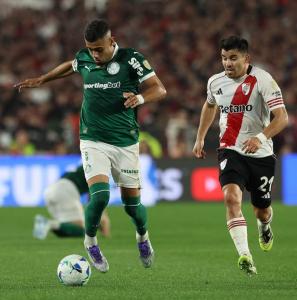 Andreas foi um dos principais jogadores do Palmeiras contra o River Plate, na Argentina