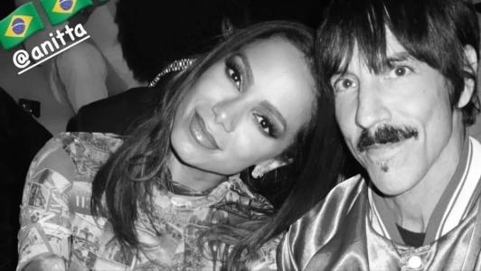 Anitta e Anthony Kiedis, vocalista do Red Hot Chili Peppers