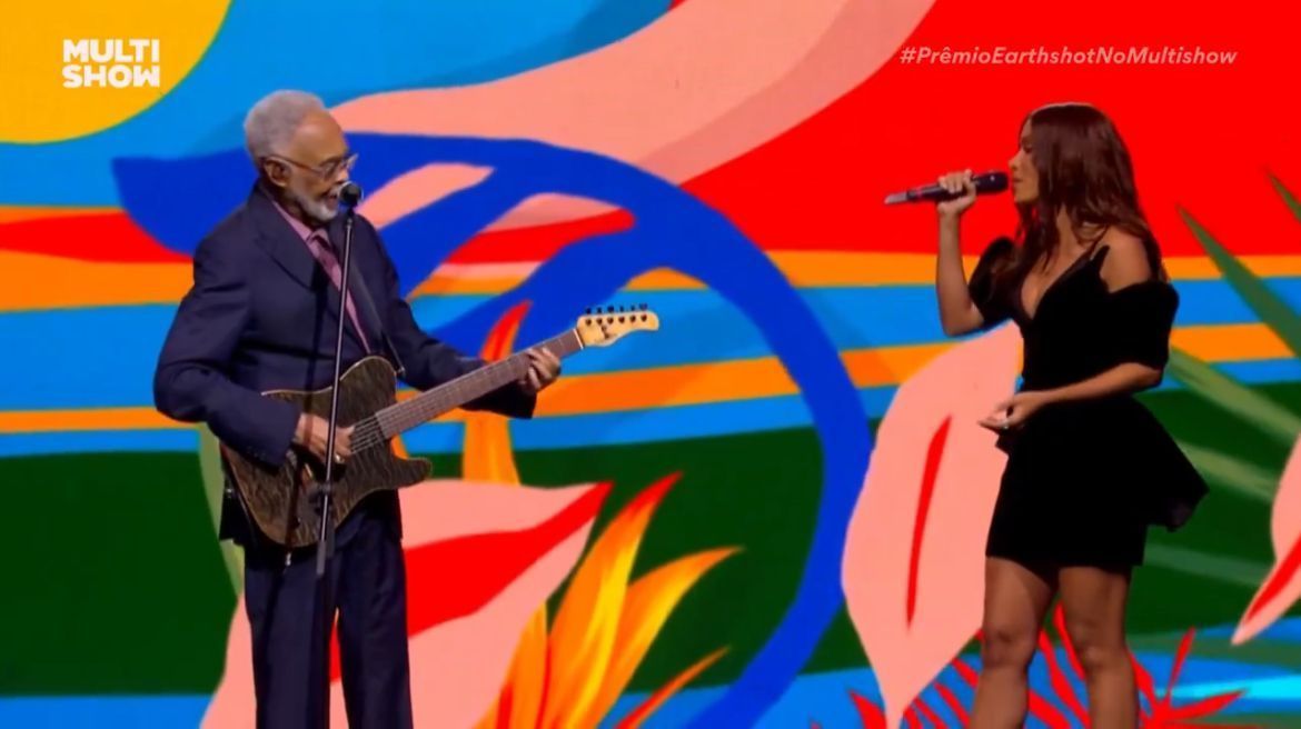 Anitta e Gilberto Gil cantam Tom Jobim e são ovacionados por príncipe William no RJ